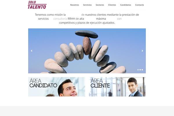 Immersion theme site design template sample