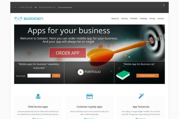 Breakout theme site design template sample
