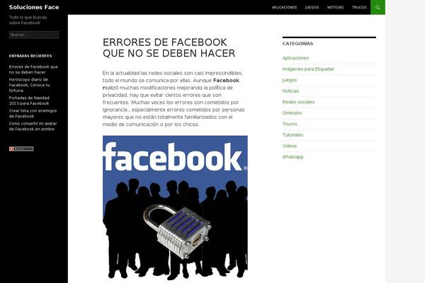 Twenty Fourteen theme site design template sample