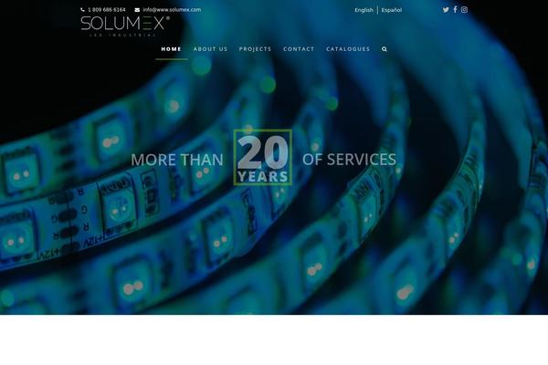 Total theme site design template sample