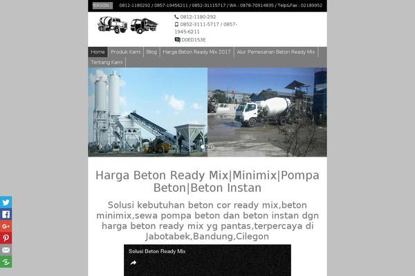 solusibetonreadymix.com site used Wp-wisata