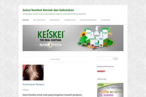 Twenty Twelve theme site design template sample