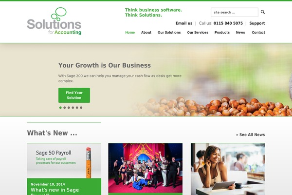 solutionsforaccounting.co.uk site used Solutions