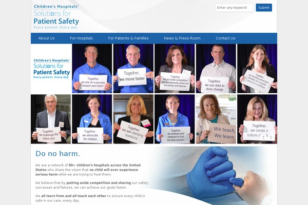 solutionsforpatientsafety.org site used Spstheme