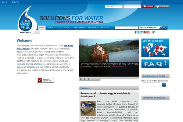 solutionsforwater.org site used C2-base