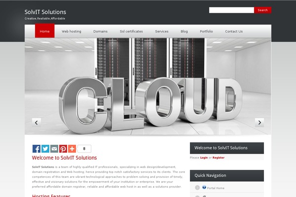 QuickHost theme site design template sample