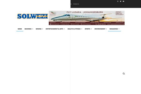 Newspaper theme site design template sample