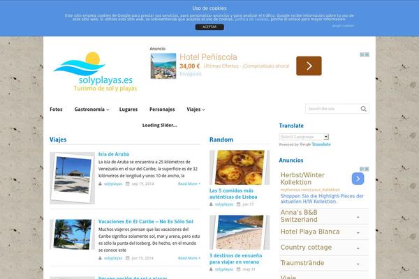 Frontpage theme site design template sample