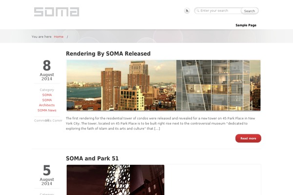 Caffeine theme site design template sample