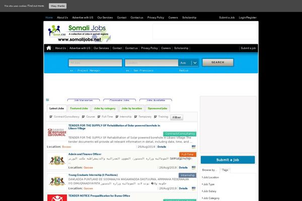 Jobroller theme site design template sample