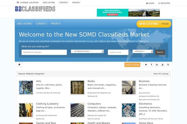 Ct theme site design template sample