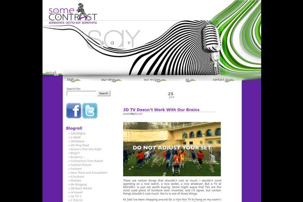 CONTRAST theme site design template sample