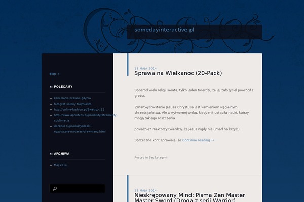 Dusk To Dawn theme site design template sample