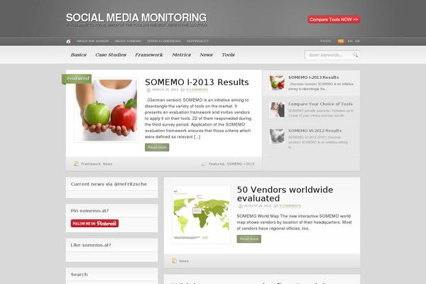 Headlines theme site design template sample