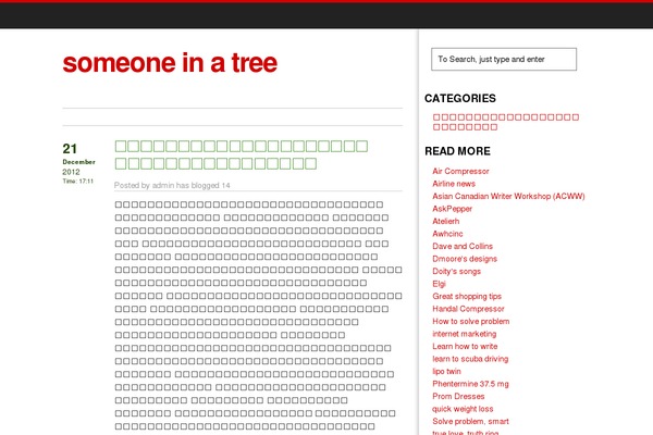 someoneinatree.com site used Tembesi