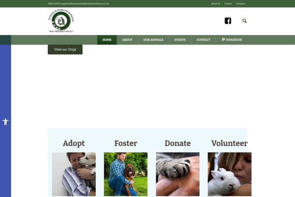 Pet-rescue theme site design template sample