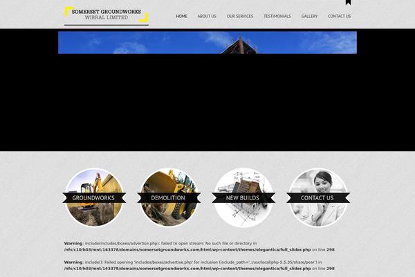 Elegantica theme site design template sample