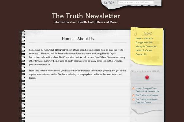 Anarcho Notepad theme site design template sample