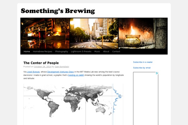 Site using PhotoDropper plugin