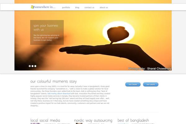 Gaia theme site design template sample