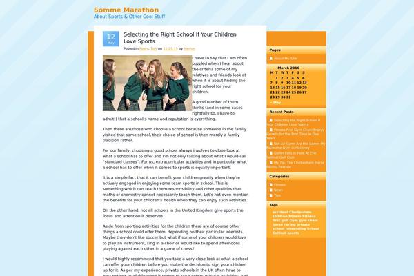 Orangelight theme site design template sample