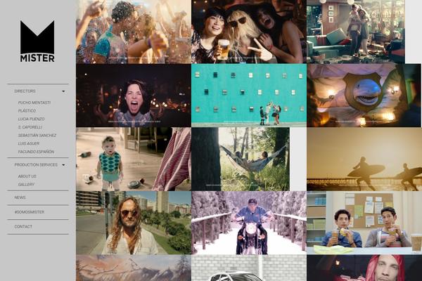LENS theme site design template sample