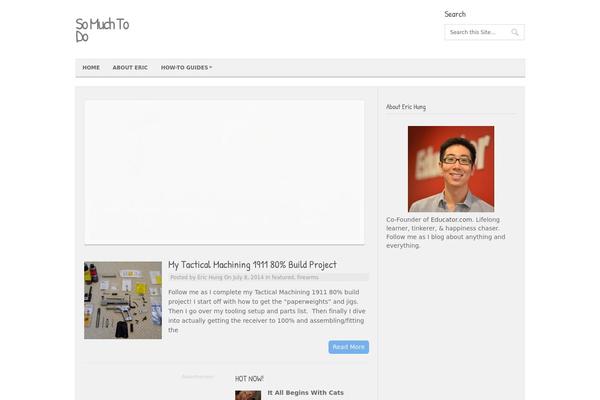 Minimalist theme site design template sample
