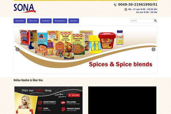 sonafoodtraders.de site used Sona