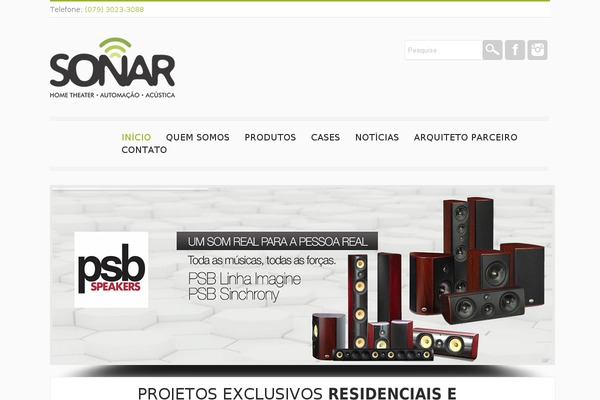 Sonar theme site design template sample