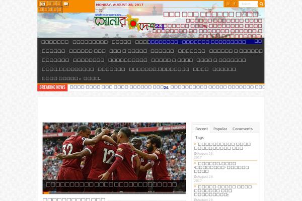 Sahifa theme site design template sample