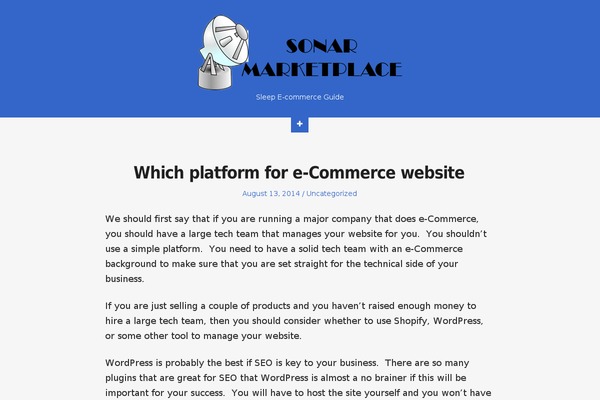 Stork theme site design template sample