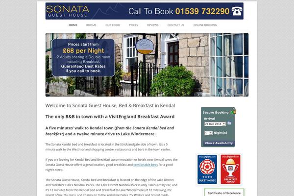 Site using Eviivo-booking-widget plugin