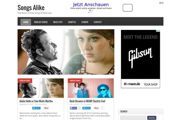 songsalike.com site used Pressimo
