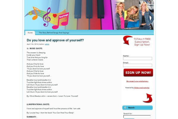 Music theme site design template sample