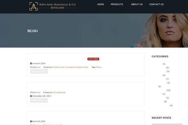 Karo theme site design template sample