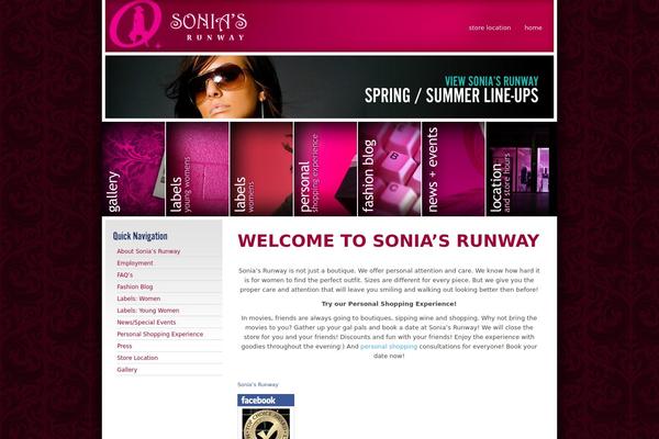 soniasrunway.com site used Sliding Door