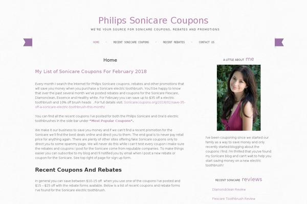 sonicarecoupons.org site used Sugar and Spice