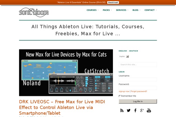 sonic theme websites examples