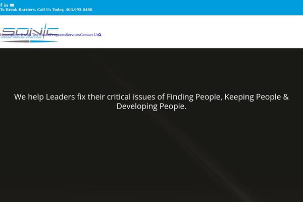 Total theme site design template sample