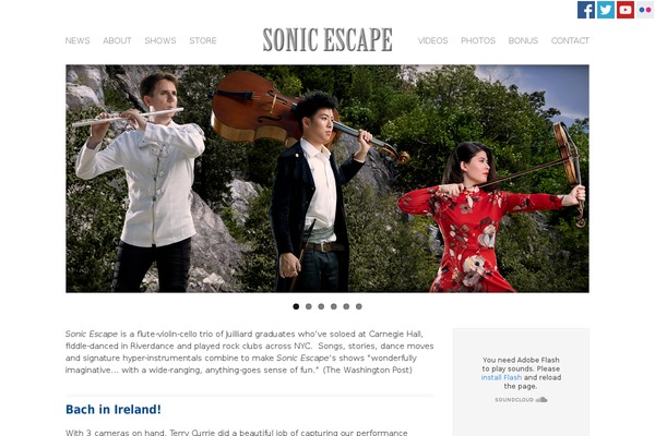 Site using Flickr Badges Widget plugin