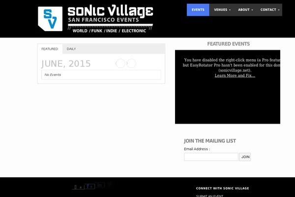 Site using Eventon-daily-view plugin