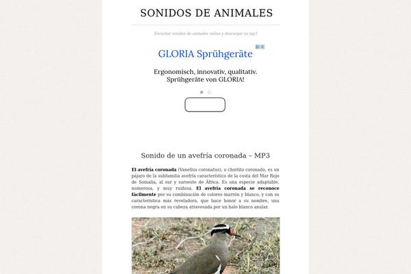 sonidosdeanimales.net site used BlockWP