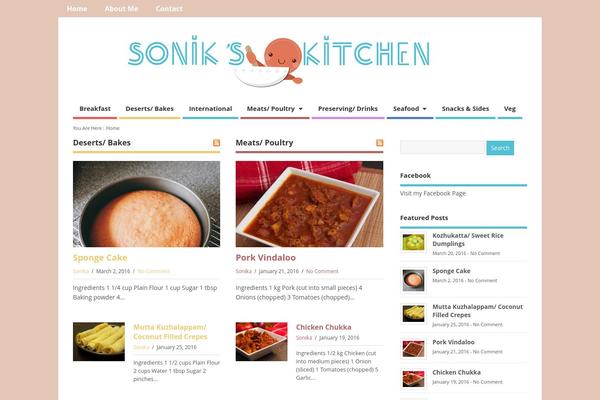 MesoColumn theme site design template sample