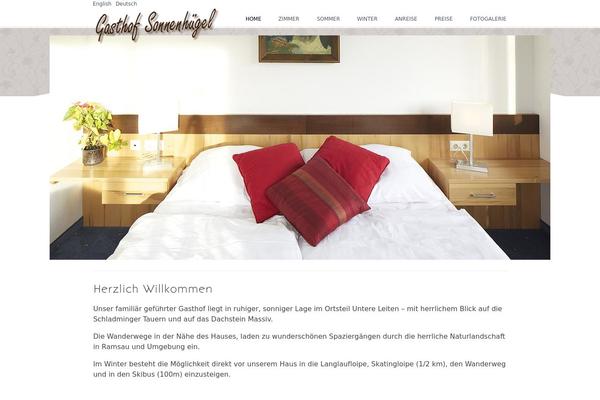 Hermes theme site design template sample