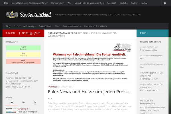 Site using Syndicate Press plugin