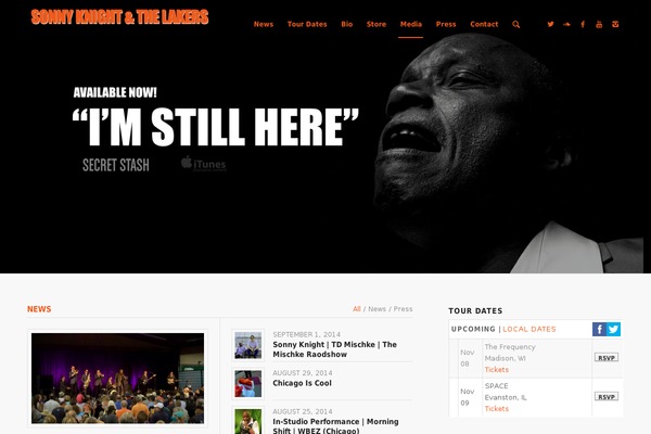 Site using GigPress plugin