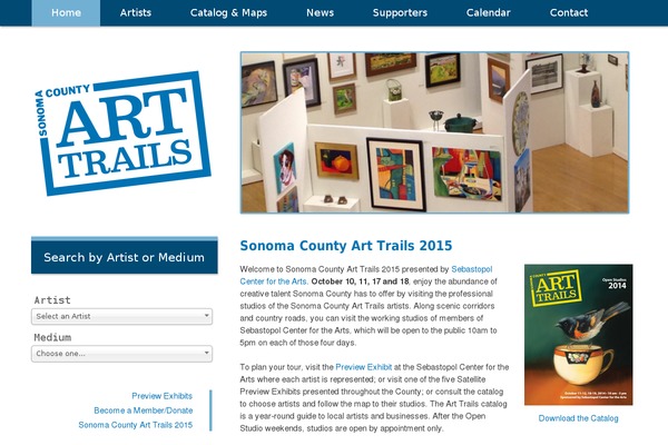 sonomacountyarttrails.org site used Dgraystarter