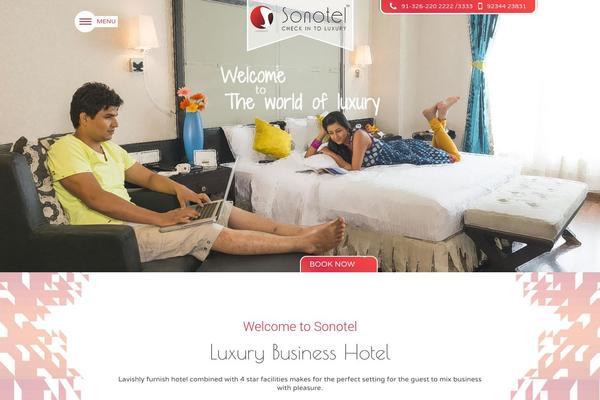 Soho Hotel theme site design template sample