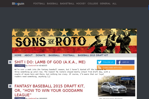 Blogum theme site design template sample