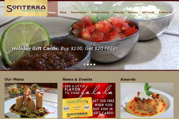sonterragrill.com site used White Rock